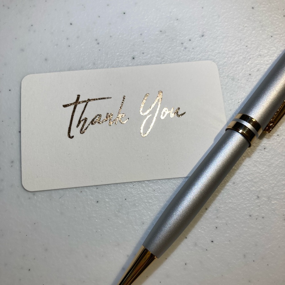 Foil thank you cards(choose your color) - Picture 5 of 10